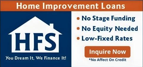 Home Improvement Loans from HFS. No stage funding. No equity needed. Low-fixed rates. Inquire now. Inquiry does not affect credit.