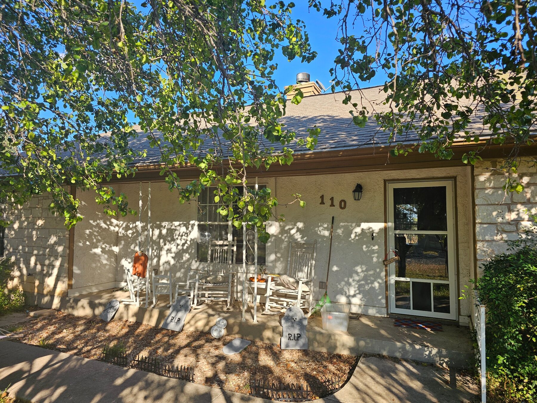 Existing Leander home exterior before updates