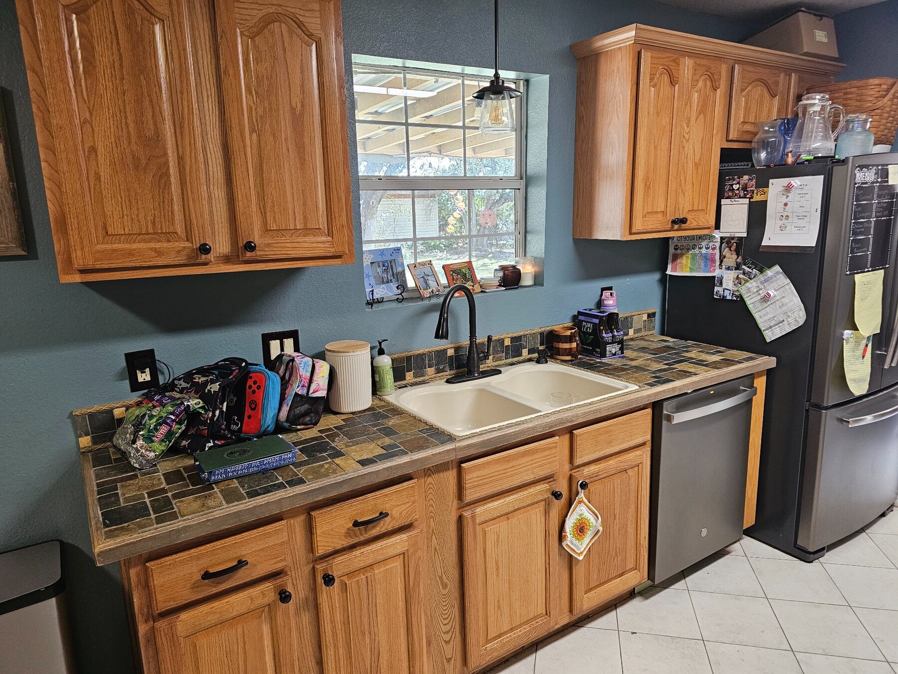 Existing kitchen layout before remodeling